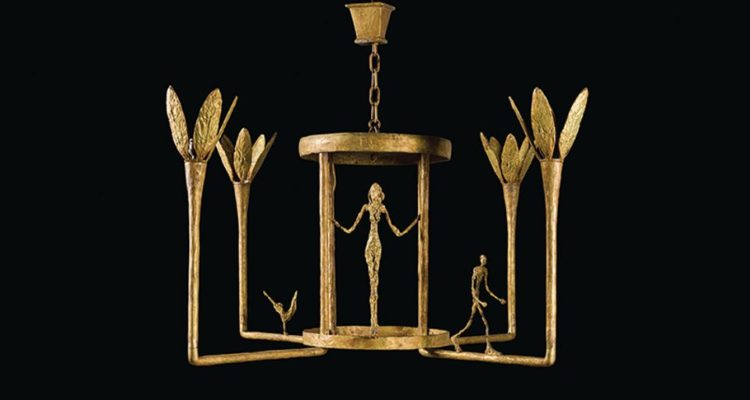 Lustre avec Femme, Homme et Oiseau (1948-52) by Alberto Giacometti. Sotheby's