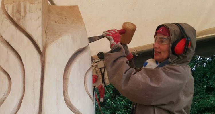 Helga at work Denmark 2018