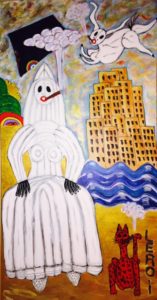  Voo Doo Women, 2012, Oil and Acrylic on Canvas, 65" x 32"