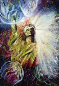 8.Liberty , Oil on Canvas 46''X32'', 2009, $6000-10000