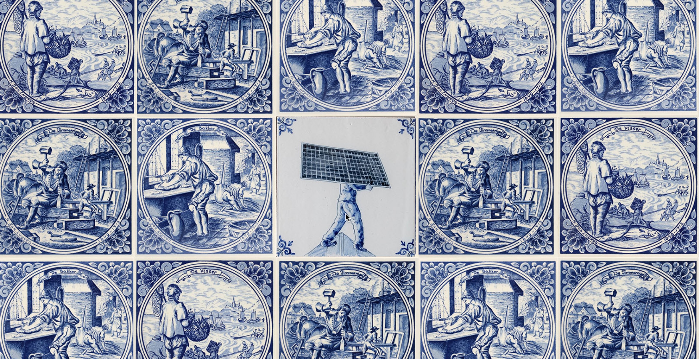 the switch’s traditional-style delft tiles celebrate technicians