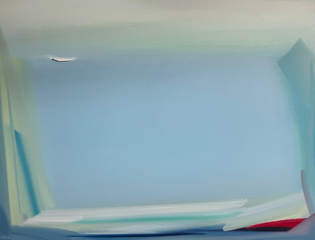 By The Sea, oil on canvas, 27.5” x 47.2”